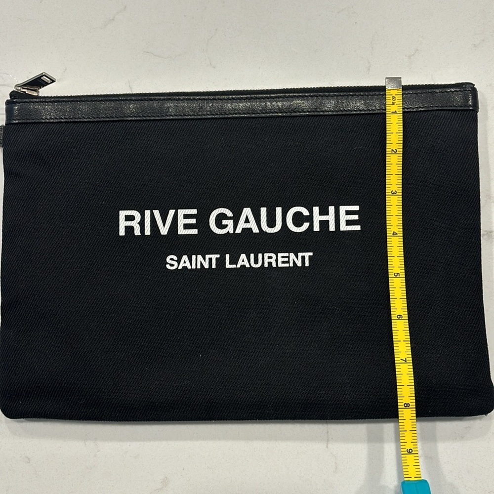 💯 Authentic YSL Rive Gauche Clutch Pouch - Picture 10 of 10